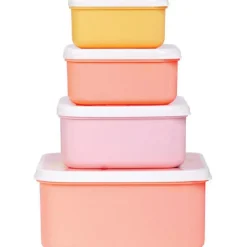 Lot de 4 boîtes à goûter Sirène