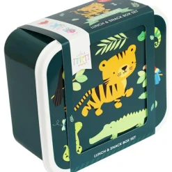 Lot de 4 boîtes à goûter Tigre