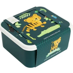 Lot de 4 boîtes à goûter Tigre