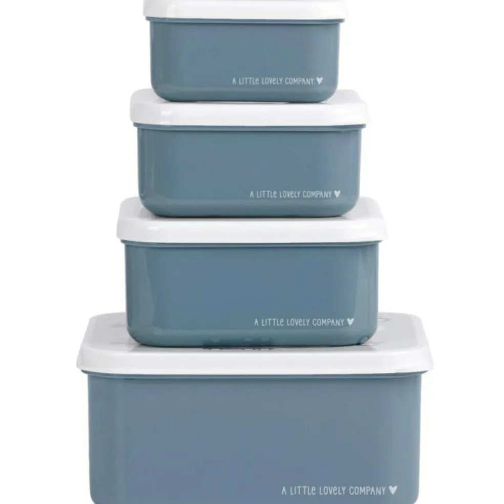 Lot de 4 boîtes à goûter Véhicules