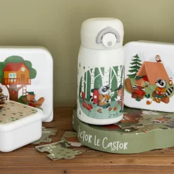 Lot de 3 boîtes à goûter Victor le castor