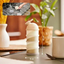 Lot de 4 boîtes doseuses Babydose Mineral Beige