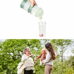 Lot de 4 boîtes doseuses Babydose Mineral Green