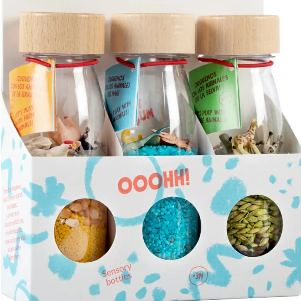 Lot de 3 bouteilles sensorielles Spy Nature