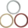 Lot de 3 bracelets de dentition Pearl Mellow-Terracotta-Periwinkle