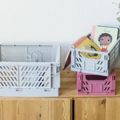 Lot de 3 caisses de rangement Clara