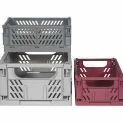 Lot de 3 caisses de rangement Clara