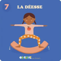 Lot de 10 cartes postures de Yoga (à réaliser sur une planche d'équilibre)