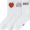 Lot de 3 chaussettes de tennis Little Gang Smile (pointure 19-22)