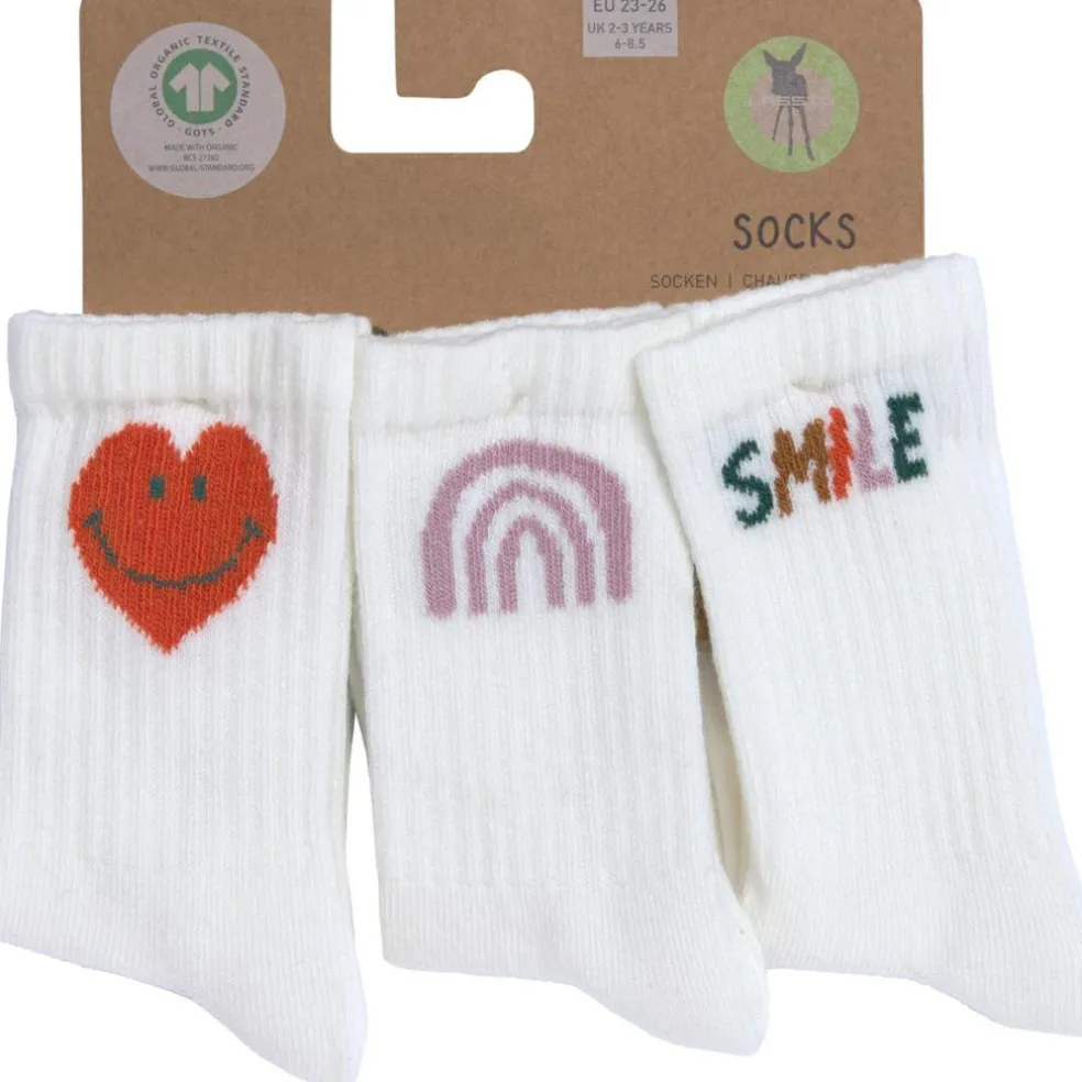 Lot de 3 chaussettes de tennis Little Gang Smile (pointure 19-22)