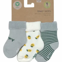 Lot de 3 chaussettes Terry Citron bleu clair (taille 12-15)