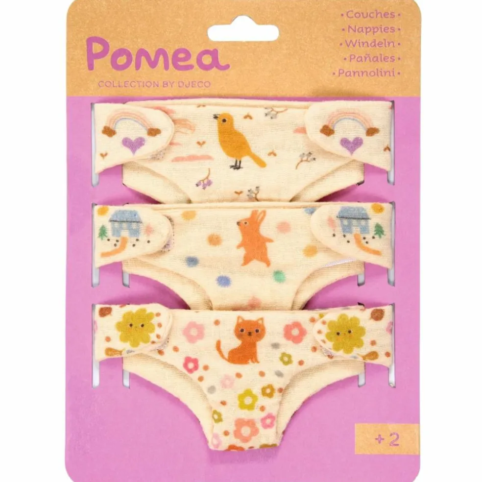 Lot de 3 couches pour poupée