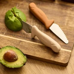 Lot de 2 couteaux d'apprentissage Cannelle et Ivoire