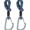 Lot de 2 crochets attaches poussettes noir bleu