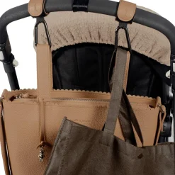 Lot de 2 crochets pour poussette Icon Caramel