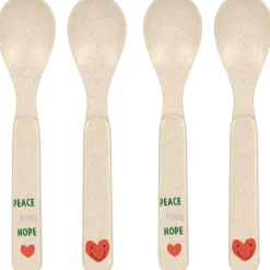 Lot de 4 cuillères Happy Rascals Coeur lavande