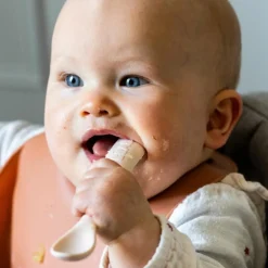 Lot de 2 cuillères silicone 1er âge avec boîte de transport Duo argile