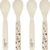 Lot de 4 cuillères Tiny Farmer mouton et oie naturel