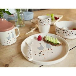 Lot de 4 cuillères Tiny Farmer mouton et oie naturel