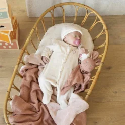 Lot de 2 draps housses cododo Fleurs Roses (50 x 83 cm)