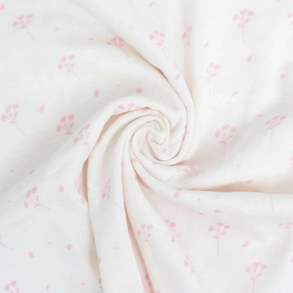 Lot de 2 draps housses cododo Fleurs Roses (50 x 83 cm)