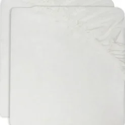 Lot de 2 draps housses de berceau Ivory (40 x 80 cm)