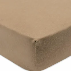 Lot de 2 draps housses en jersey Sea Green-Biscuit (60 x 120 cm)