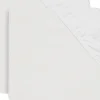 Lot de 2 draps housses en coton blancs (60 x 120 cm)