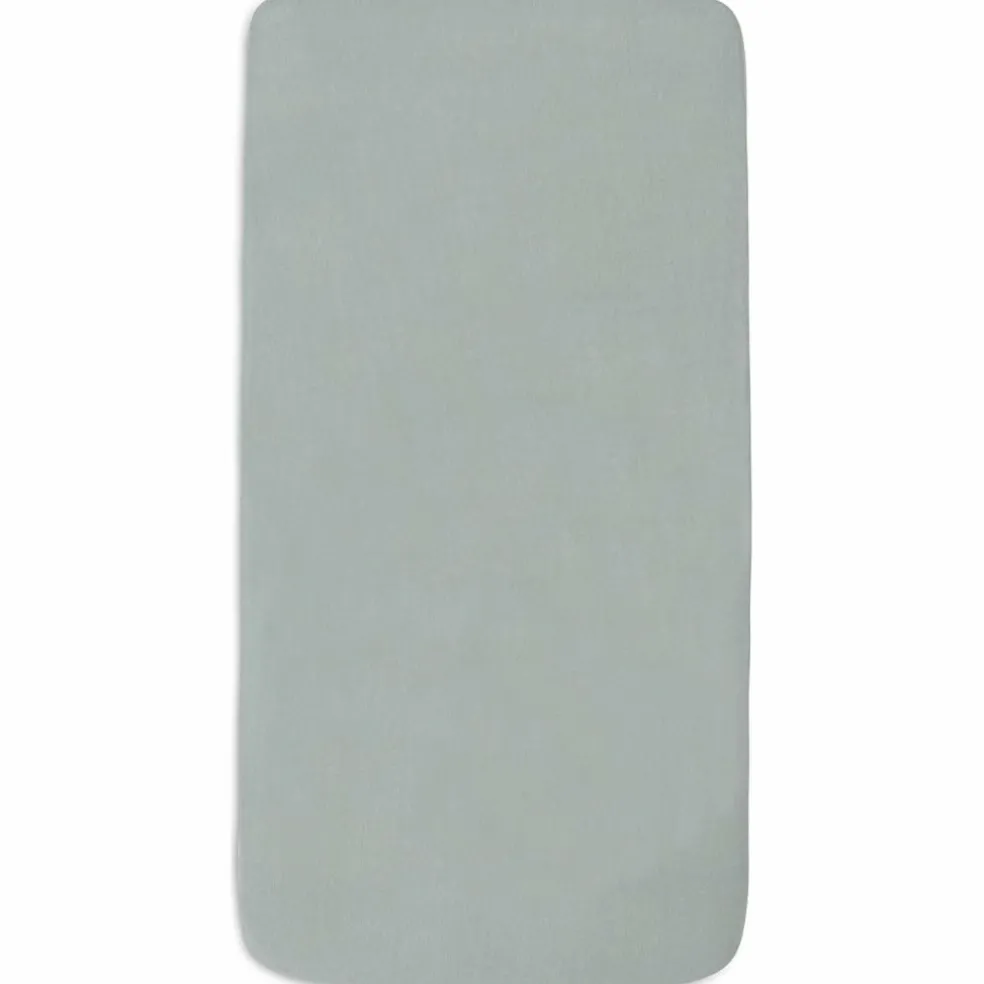 Lot de 2 draps housses en jersey Sea Green-Biscuit (40 x 80 cm)