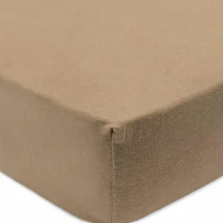 Lot de 2 draps housses en jersey Wild Rose-Biscuit (70 x 140 cm)