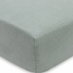 Lot de 2 draps housses en jersey Sea Green-Biscuit (70 x 140 cm)