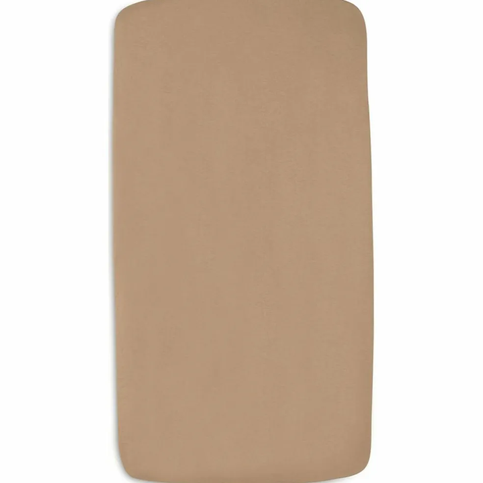 Lot de 2 draps housses en jersey Sea Green-Biscuit (70 x 140 cm)