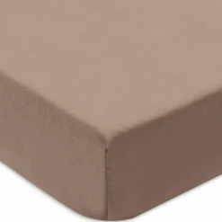 Lot de 2 draps housses en jersey Milky Coffee-Ivory (60 x 120 cm)