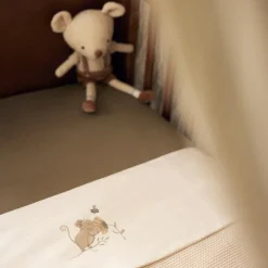 Lot de 2 draps housses en jersey Olive Green (60 x 120 cm)