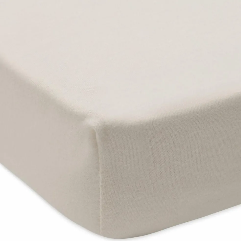 Lot de 2 draps housses en jersey Milky Coffee-Ivory (70 x 140 cm)