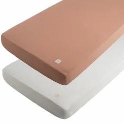 Lot de 2 draps housses Petit Cœur (70 x 140 cm)