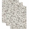 Lot de 3 gants de toilette en gaze de coton Retro Flowers