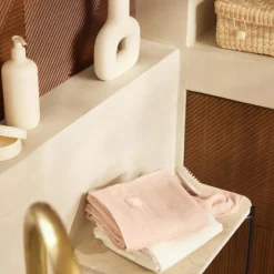 Lot de 3 gants de toilette en gaze de coton Twinkling Wild Rose