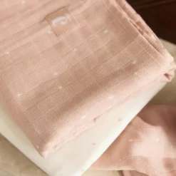 Lot de 3 gants de toilette en gaze de coton Twinkling Wild Rose