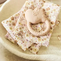 Lot de 3 gants de toilette en gaze de coton Flower Fairies
