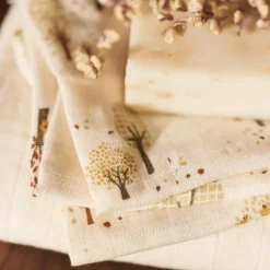 Lot de 3 gants de toilette en gaze de coton Tiny Park