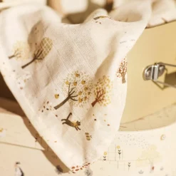 Lot de 3 gants de toilette en gaze de coton Tiny Park