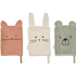 Lot de 3 gants de toilette Sylvester Dove Blue Mix