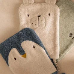 Lot de 3 gants de toilette Sylvester Arctic Sea