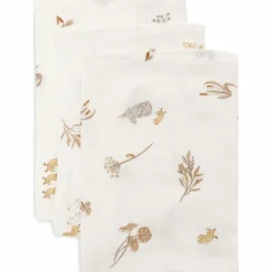 Lot de 3 gants de toilette en gaze de coton Riverside