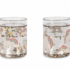 Lot de 2 gobelets à paillettes Arc-en-ciel