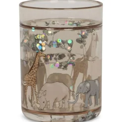 Lot de 2 gobelets à paillettes Safari