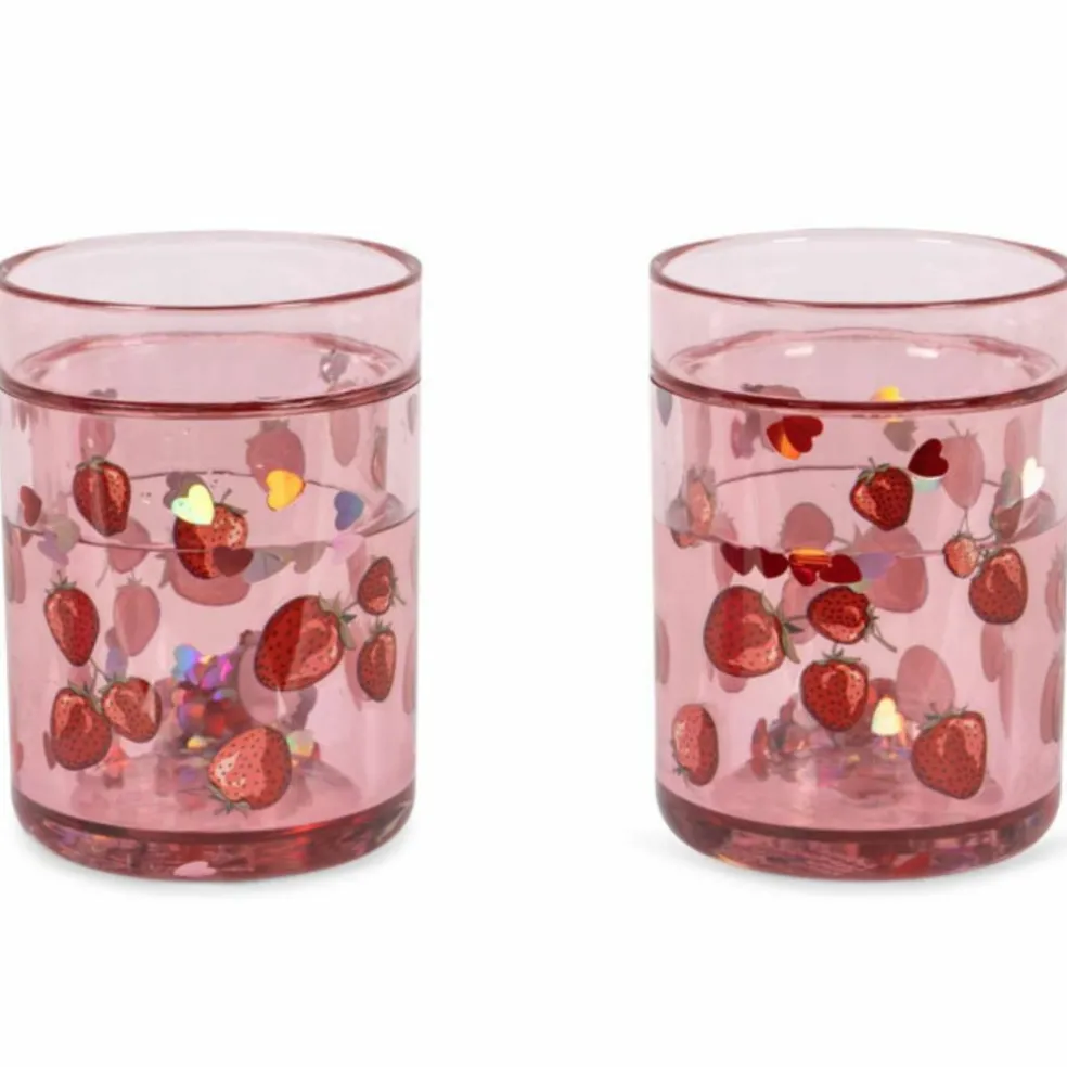 Lot de 2 gobelets à paillettes Fragola