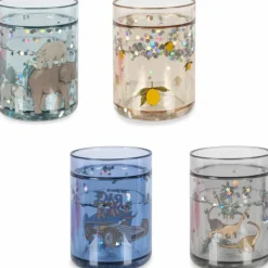 Lot de 4 gobelets Glitter dinosaure