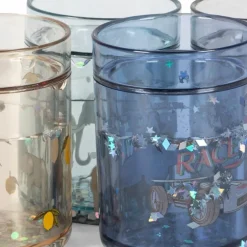 Lot de 4 gobelets Glitter dinosaure